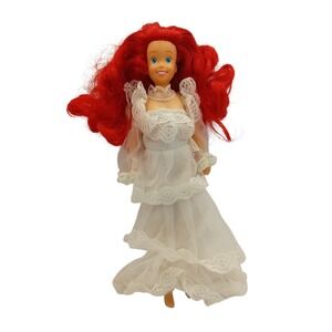 1991 VTG Tyco Disney Princess Ariel The Little Mermaid Beautiful Bride Doll READ